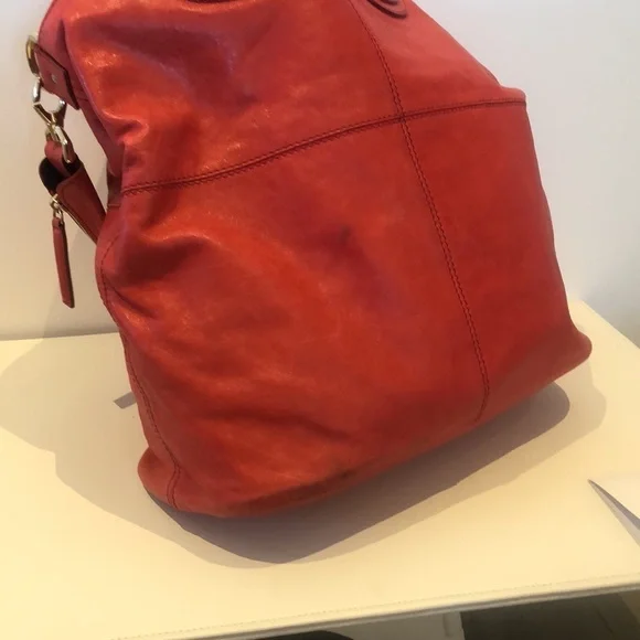 🎉HPx2🎉 Red Givenchy Nightingale Pandora XL Tote Satchel - Picture 8 of 12